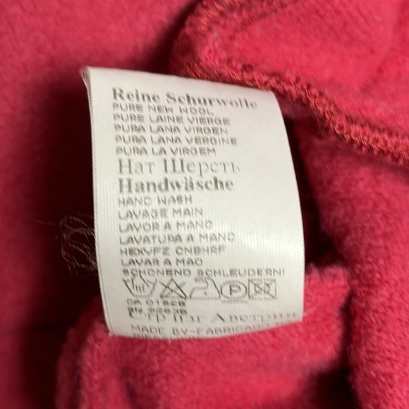 GEISSWEIN made in Austria 💯 Wool Full Zip Jacket Rose Sz 10 - Picture 8 of 8
